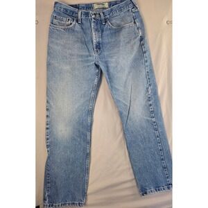 Wrangler Authentics Mens Light Wash Denim Jeans Size 35x30‎ Straight Leg
